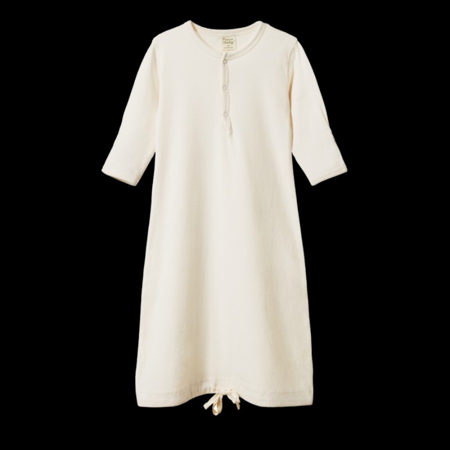 Sleep Nature Baby Sleeping Gowns | Cotton Sleeping Gown Natural