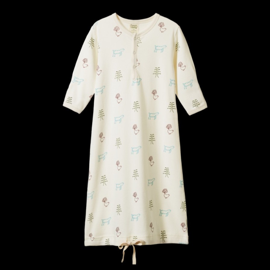 Sleep Nature Baby Sleeping Gowns | Cotton Sleeping Gown Nature Baby Print